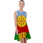 Flag Of The Mapuches Frill Swing Dress