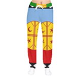 Flag Of The Mapuches Women Velvet Drawstring Pants