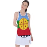 Flag Of The Mapuches Racer Back Mesh Tank Top