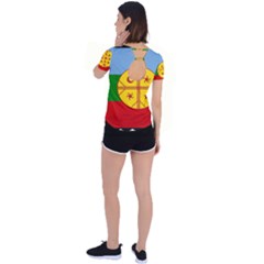 Back Circle Cutout Sports T-Shirt 