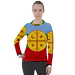 Flag Of The Mapuches Women s Pique Long Sleeve T-Shirt