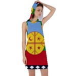 Flag Of The Mapuches Racer Back Hoodie Dress