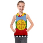 Flag Of The Mapuches Kids  Sleeveless Hoodie