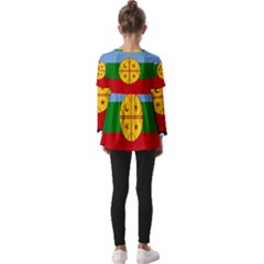 Kids  V Neck Casual Top 