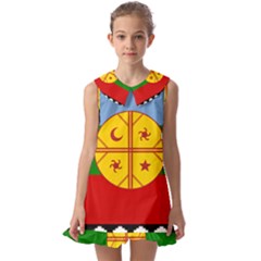 Kids  Pilgrim Collar Ruffle Hem Dress 