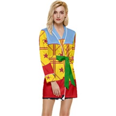 Long Sleeve Satin Robe 