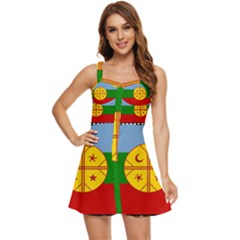 Ruffle Edge Bra Cup Chiffon Mini Dress 