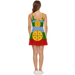 Ruffle Edge Bra Cup Chiffon Mini Dress 