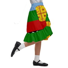 Kids  Ruffle Flared Wrap Midi Skirt 