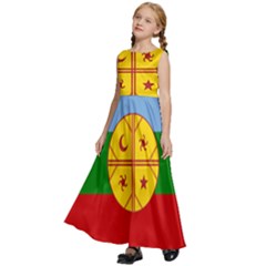 Kids  Satin Sleeveless Maxi Dress 