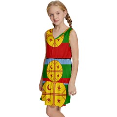 Kids  Sleeveless Tiered Mini Dress 