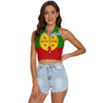 Flag Of The Mapuches Backless Halter Cami Shirt