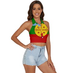 Backless Halter Cami Shirt 
