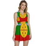 Flag Of The Mapuches Sleeveless High Waist Mini Dress