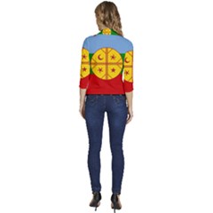 Women s Draped Front 3/4 Sleeve Shawl Collar Jacket 
