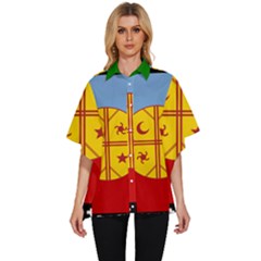 Women s Batwing Button Up Shirt 
