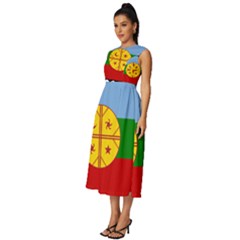 Sleeveless Round Neck Midi Dress 