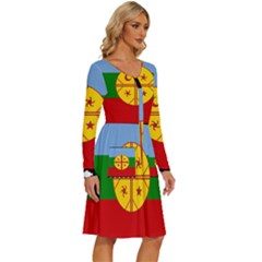 Long Sleeve Dress With Pocket 