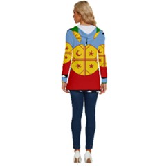Long Sleeve Drawstring Hooded Top 