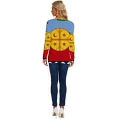 Long Sleeve Crew Neck Pullover Top 