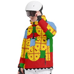 Men s Pullover Zip Ski and Snowboard Waterproof Breathable Jacket 