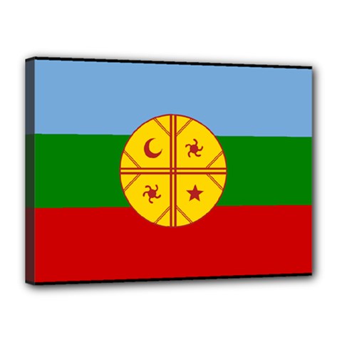 Flag Of The Mapuches Svg Canvas 16  x 12  (Stretched) from ArtsNow.com