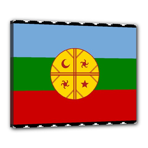 Flag Of The Mapuches Svg Canvas 20  x 16  (Stretched) from ArtsNow.com