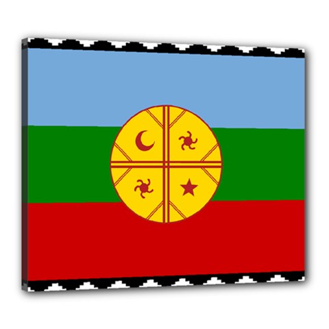 Flag Of The Mapuches Svg Canvas 24  x 20  (Stretched) from ArtsNow.com