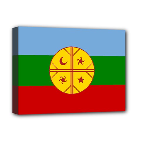 Flag Of The Mapuches Svg Deluxe Canvas 16  x 12  (Stretched)  from ArtsNow.com