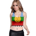Flag Of The Mapuches Svg Racer Back Crop Top