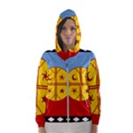 Flag Of The Mapuches Svg Women s Hooded Windbreaker