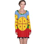 Flag Of The Mapuches Svg Long Sleeve Nightdress