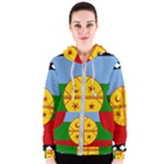 Flag Of The Mapuches Svg Women s Zipper Hoodie