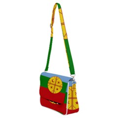 Shoulder Bag with Back Zipper 