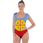 Flag Of The Mapuches Svg Short Sleeve Leotard 