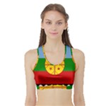 Flag Of The Mapuches Svg Sports Bra with Border