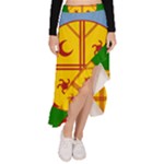 Flag Of The Mapuches Svg Asymmetrical Ruffle Hem Skirt 
