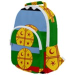 Flag Of The Mapuches Svg Rounded Multi Pocket Backpack