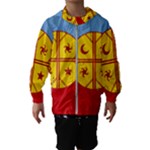 Flag Of The Mapuches Svg Kids  Hooded Windbreaker