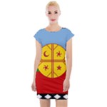 Flag Of The Mapuches Svg Cap Sleeve Bodycon Dress