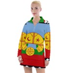 Flag Of The Mapuches Svg Women s Long Sleeve Casual Dress