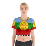 Flag Of The Mapuches Svg Cotton Crop Top