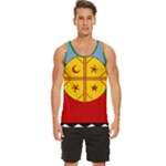 Flag Of The Mapuches Svg Men s Wide Collar Tank Top