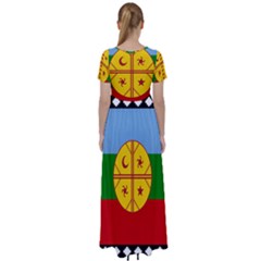 High Waist Short Sleeve Maxi Dress 