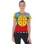 Flag Of The Mapuches Svg Short Sleeve Sports Top 