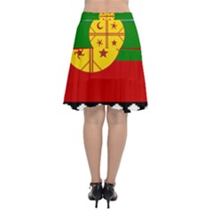 Chiffon Wrap Front Skirt 