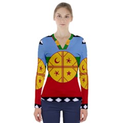 V-Neck Long Sleeve Top 