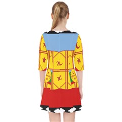 Quarter Sleeve Pocket Dress 
