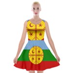 Flag Of The Mapuches Svg Velvet Skater Dress
