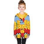 Flag Of The Mapuches Svg Kids  Double Breasted Button Coat